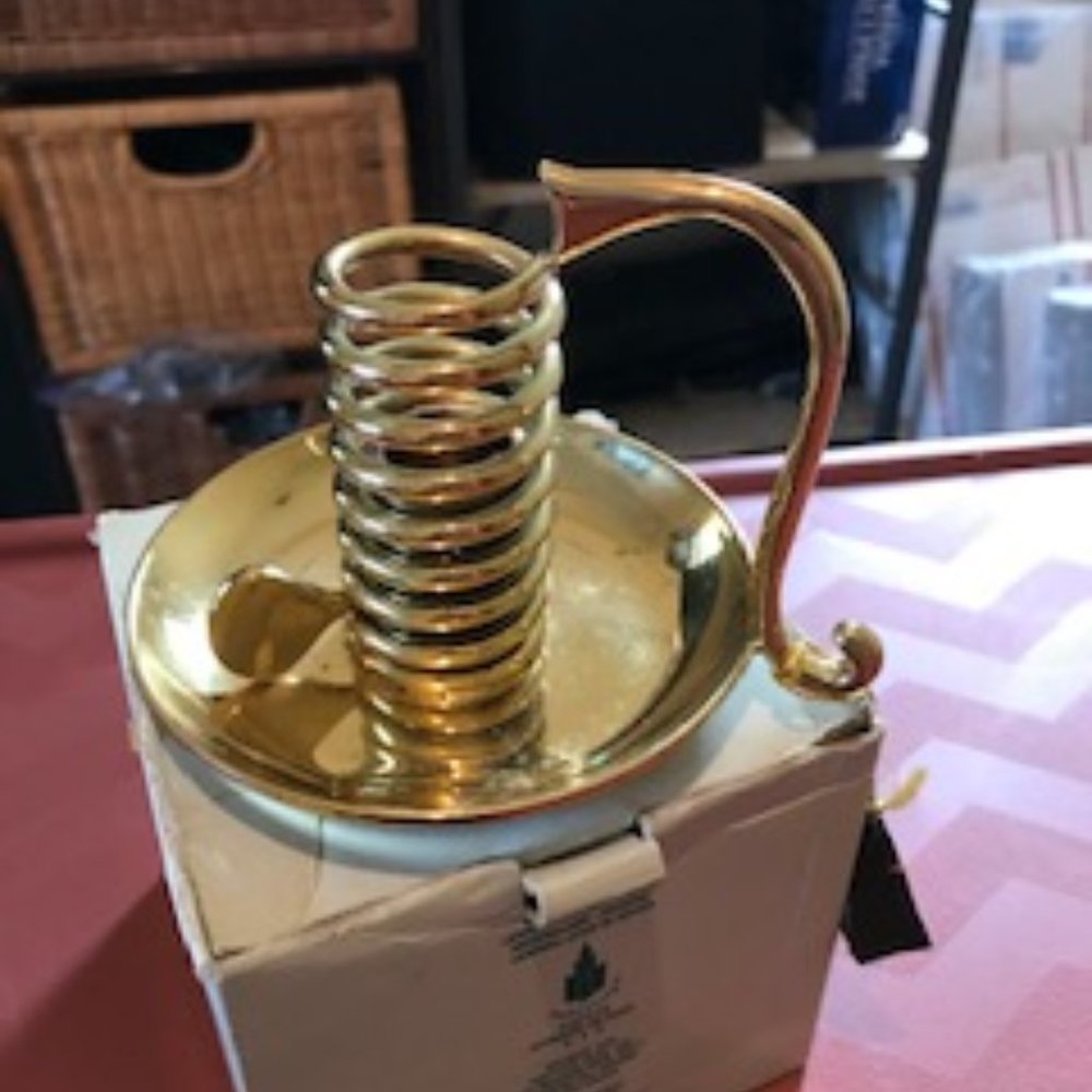 Gold Candle Holder